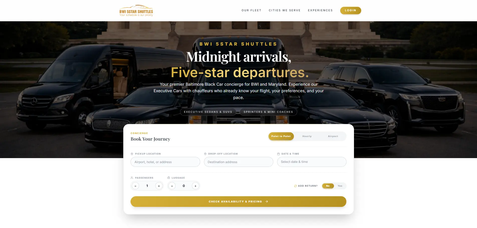 Premium Airport Taxi & Cab Booking Platform screenshot 1