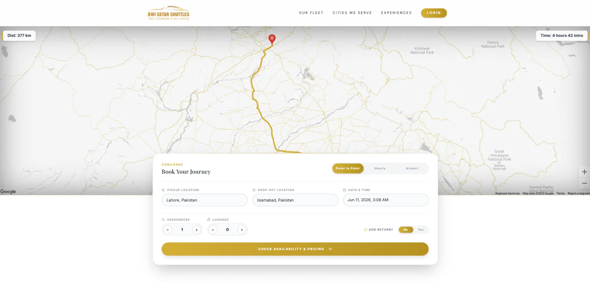 Premium Airport Taxi & Cab Booking Platform screenshot 2