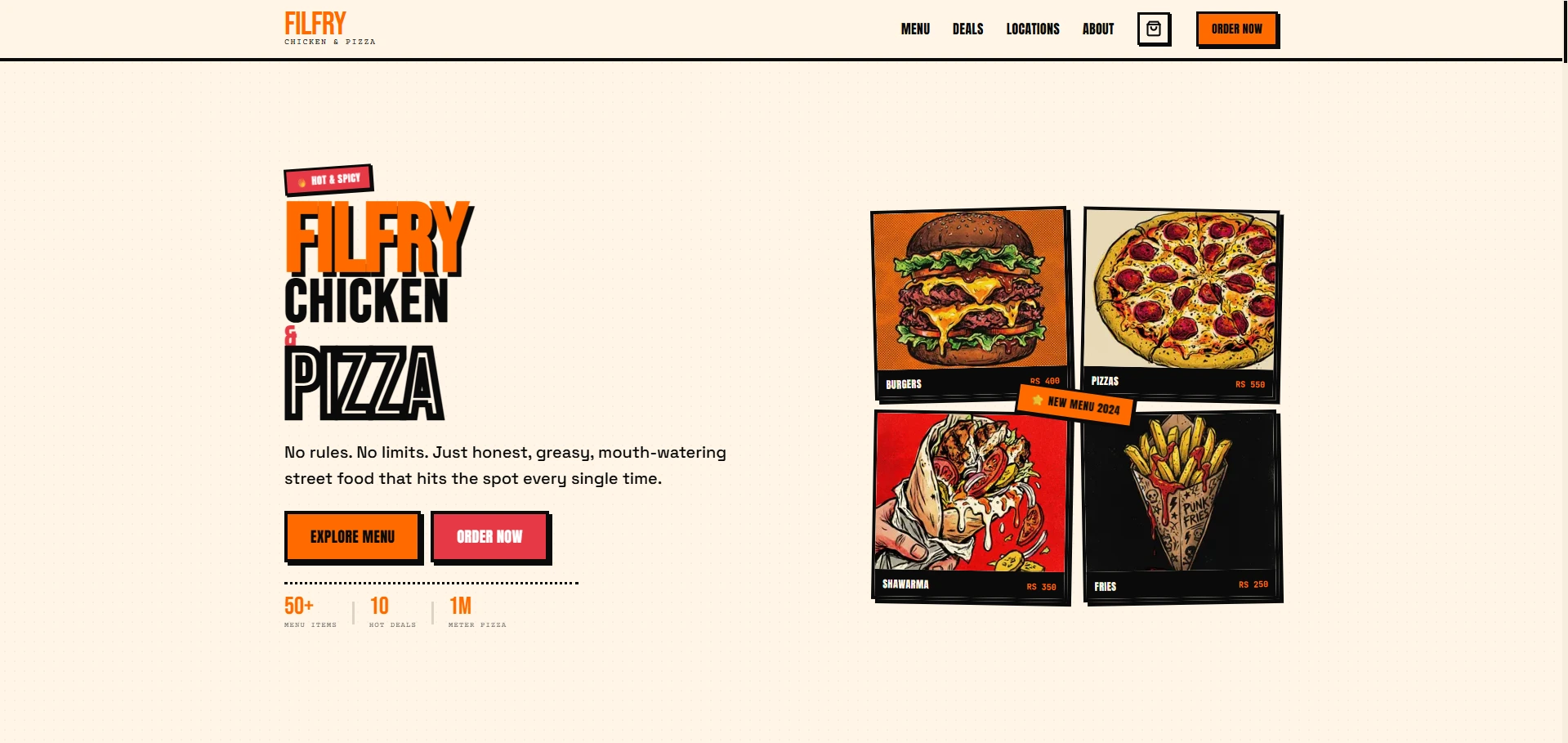 Fast Food Restaurant Delivery Platform screenshot 1