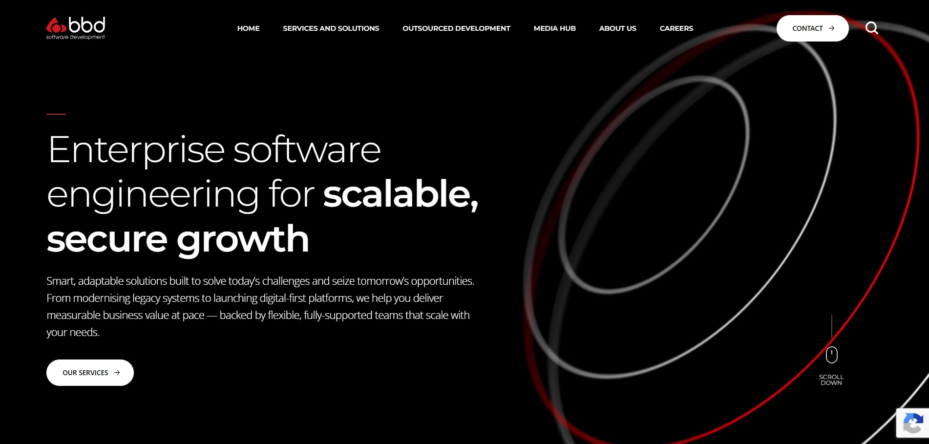 Modern Software House Website screenshot 1