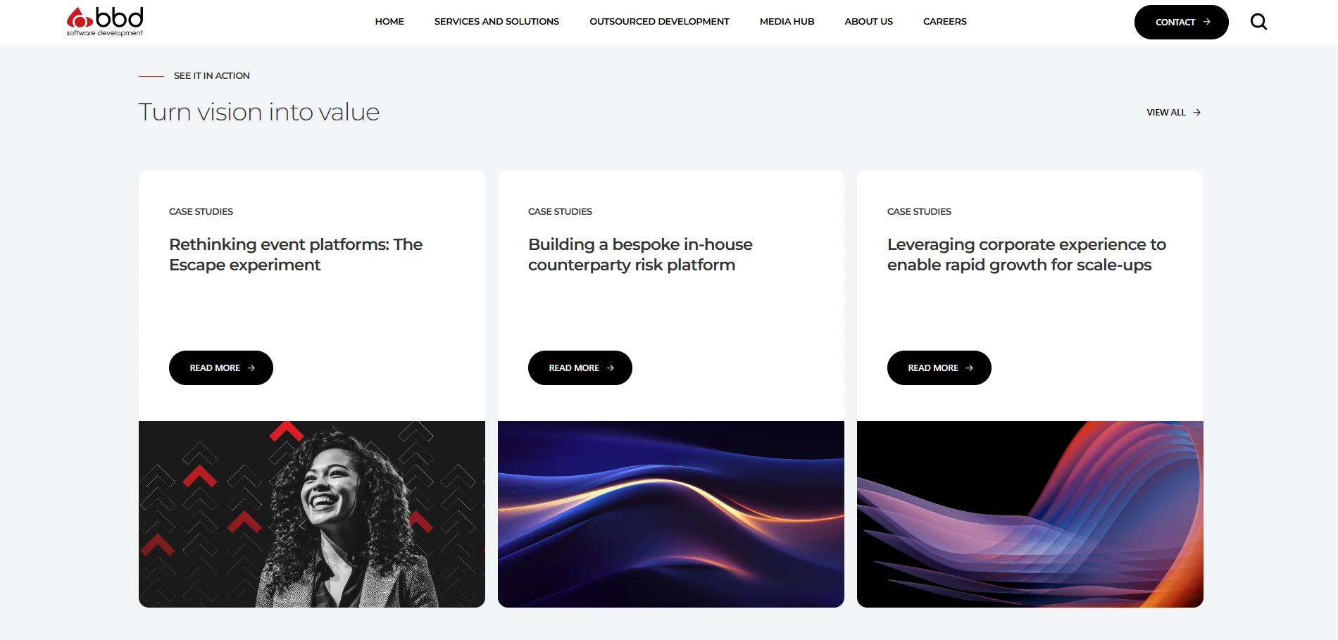 Modern Software House Website screenshot 2